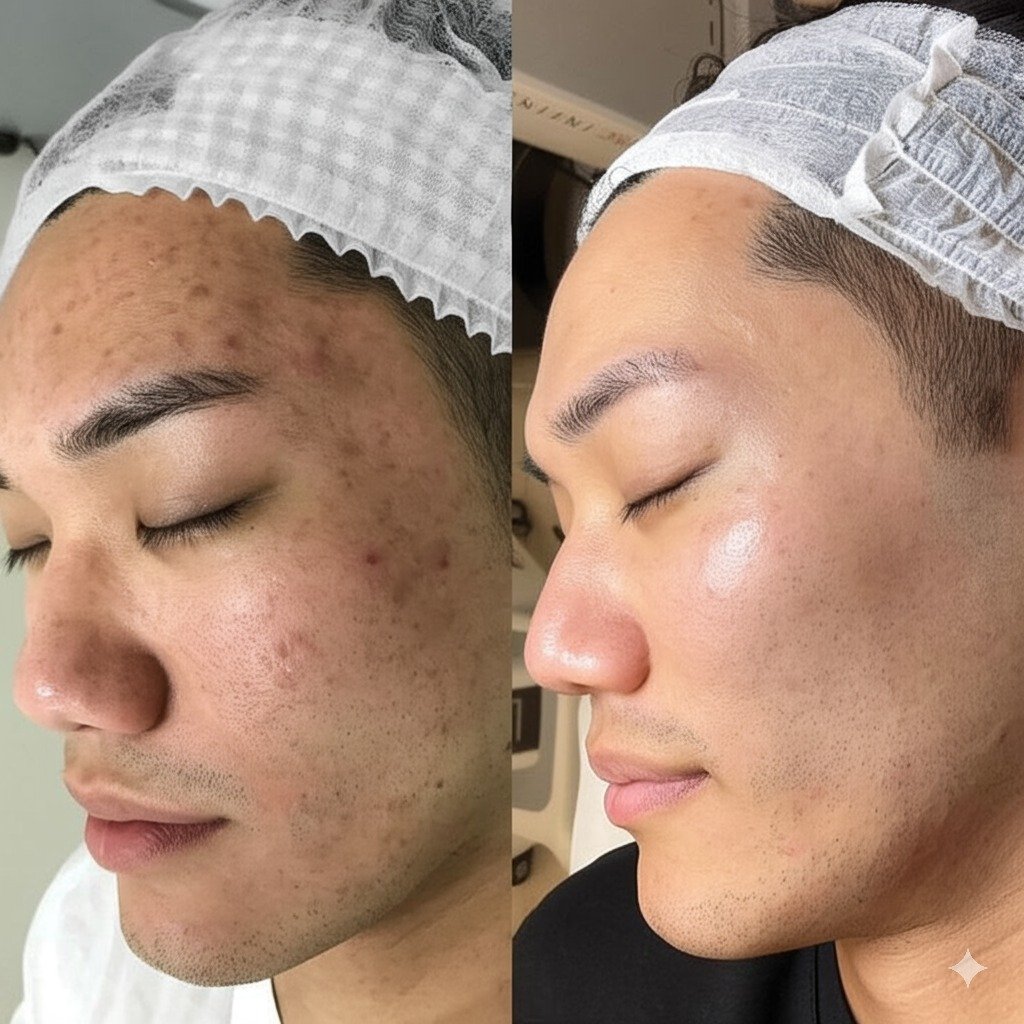 Αποτέλεσμα chemical peel — λάμψη και ανανέωση δέρματος Σαλαμίνα